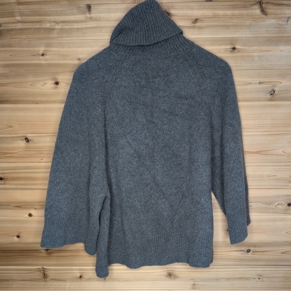 Theory Womens Grey Wool Cashmere Turtleneck Sweater L0811725 Size M - Picture 4 of 10